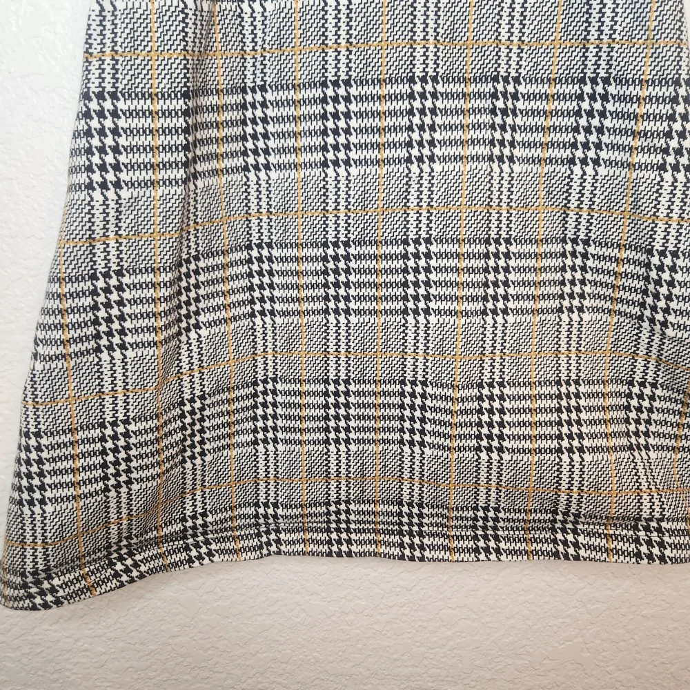 Max Girl Girls Plaid Button-Front Sundress in Beige and Black 8-9 yrs